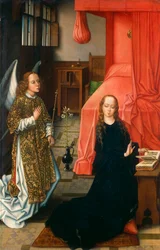 Die Verkündigung, Werk des Maestro della Leggenda di Santa Caterina